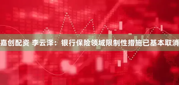 嘉创配资 李云泽：银行保险领域限制性措施已基本取消